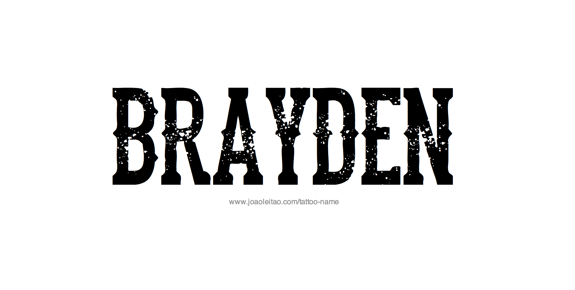 Brayden Name Tattoo Designs